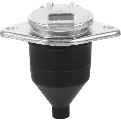 Connecteur Adaptateur Remorque 7 24V en Aluminium, Prise Câble Étanche pour Véhicule Poids Lourd, Accessoire Camping-Car, Raccordement Électrique Simple et Rapide (1/5)