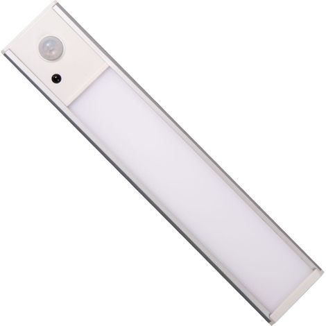 Lampe Sous Meuble - Capteur De Mouvement - 80 LED - 3 Températures De Couleur - Batterie Rechargeable 1900 mAh - Sans Fil - Dimmable - Aluminium - Pour Cuisine Armoire Placard (1/4)