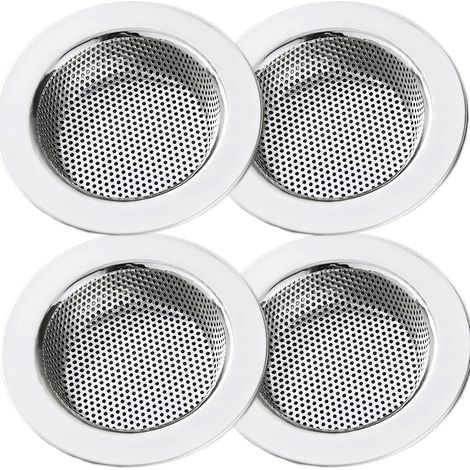 Filtre D'évier - Acier Inoxydable - Diamètre 11,2 Cm - Pour Éviers Cuisine - Lot De 4