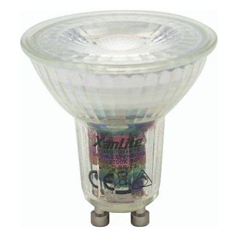 Ampoule LED Spot Dimmable Culot GU10 - Angle d'éclairage 36° - 6,5W équivalant 50W 345 Lumens - Lumière Blanc Chaud - VG50SD (1/5)