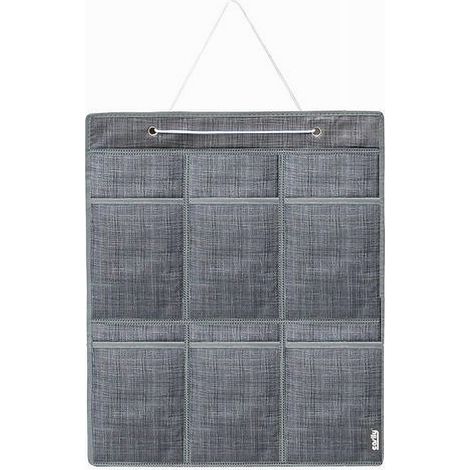 TRADE SHOP - Portaoggetti Organizer A Sospensione 6 Tasche Tessuto Bagno Camera 59x36cm 69714 -