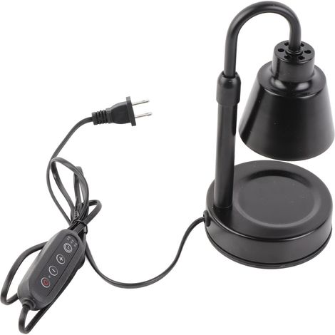 Toivize Retro Verstellbarer elektrischer Wachswärmer, 50 W, schwarz, mit Timer und Dimmer, Höhenverstellbar 23-32 cm (1/5)