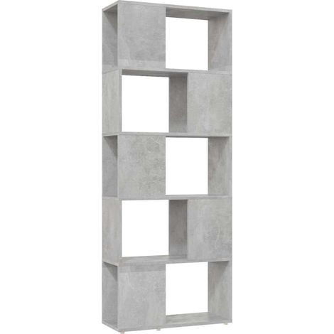 Maison Exclusive - Libreria/Divisorio Grigio Cemento 60x24x155 cm (1/5)