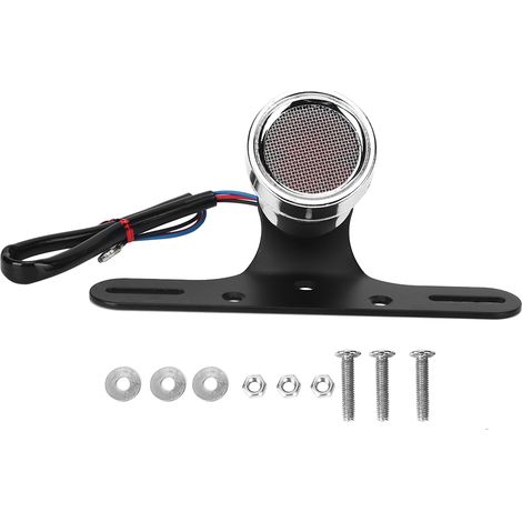 Feu arrière LED moto, stop grillagé pour Honda - Argent (1/5)