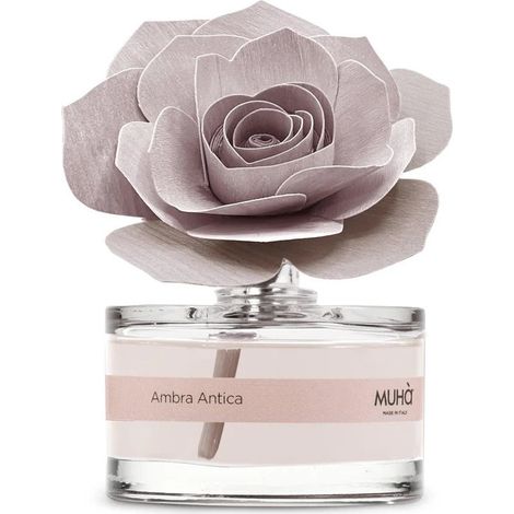 Muhà Profumatore Diffuser Rosa Rosa Bomboniera  Ambra Antica 50ml (1/2)
