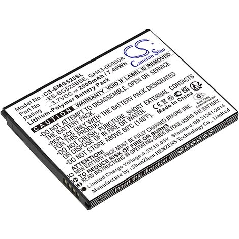 NX - Batterie téléphone, smartphone, GSM pour Samsung 3.7V 2Ah - EB-BG525BBEGH43-05060A (1/2)