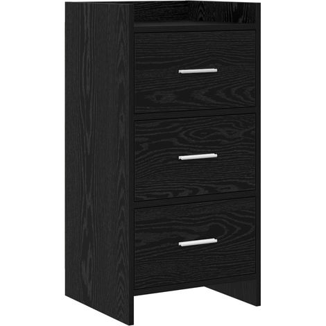 Sideboard Schwarze Eiche 40 x 36 x 80 cm Holzwerkstoff vidaXL (1/5)