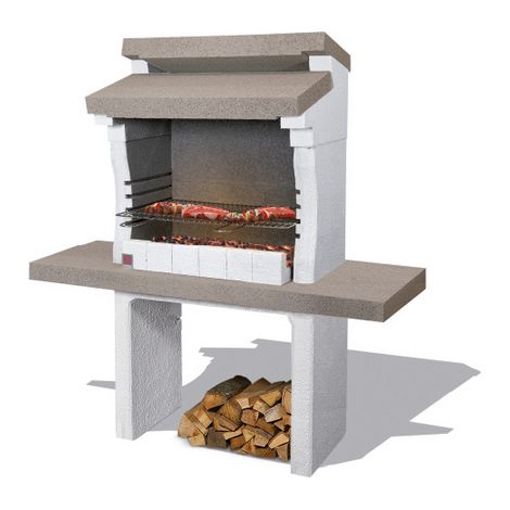 BARBECUE IN MURATURA SONDRIO CM. 140x59xH147,5 KG. 317 CARBONELLA E LEGNA (1/4)