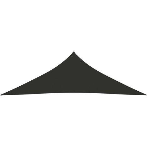 Voile d'ombrage, Protection Solaire, pour Jardin Terrasse Extérieur, Tissu Oxford triangulaire 5x5x6 m Anthracite OIB8212E (1/5)