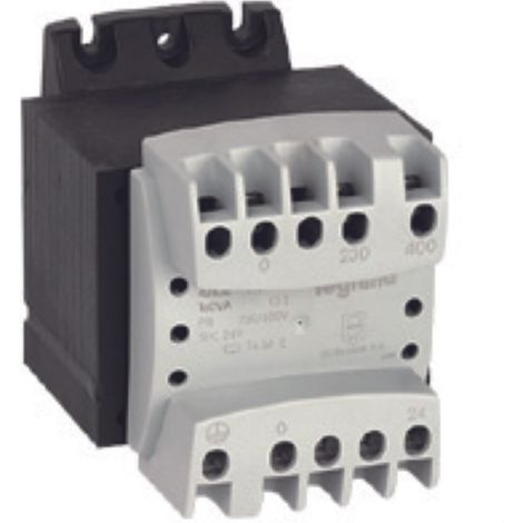 Legrand – Transformateur monophasé 230/400V vers 24V – Puissance 100VA – Bornes à vis pour installation facile – Conforme EN 61131-2