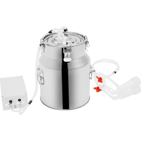 1 Machine à traire électrique, Réservoir acier inoxydable 14L, Pression vide 35-45 kPa, Pour vaches et chèvres (1/5)