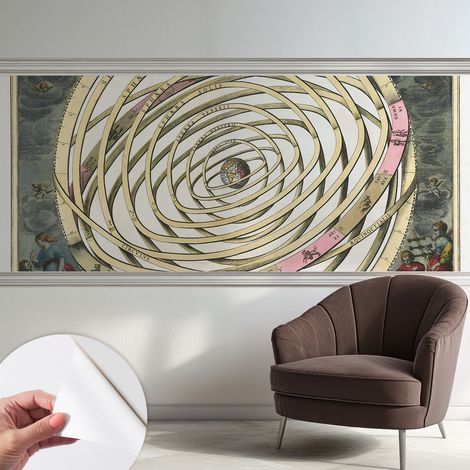 Carta da parati autoadesiva - fotomurale - decorazione parete - murale - adesivo da muro - Spirale cosmica 250x104 cm (1/5)