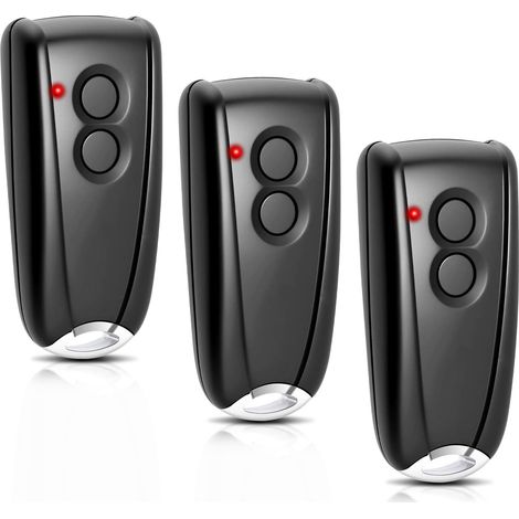 Télécommande de porte de garage (433,92 MHz) pour EcoStar RSC2433, RSE2433, RSZ1433, avec base métallique, 3 boutons pour Horma EcoStar Liftroic 500700800 pour Portroic D2500D5000S4000