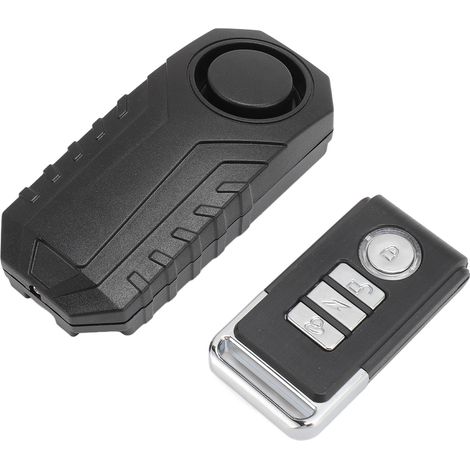 Alarme antivol pour moto, scooter ou remorque à bagages, sensibilité réglable, 113 dB, avec télécommande. (1/5)