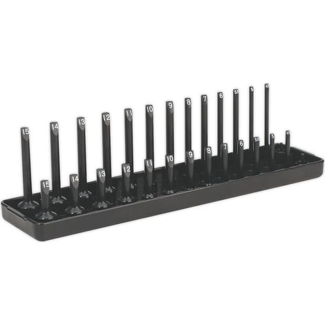 Sealey SH1414 Premier Socket Holder 1/4"Sq Drive 4-15mm