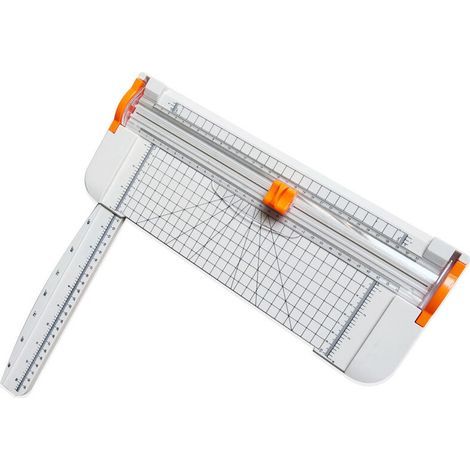 A4 12-Zoll-Papierschneider, Titan-Papierschneider mit automatischer Sicherheitsfunktion zum Schneiden von Fotos oder Etiketten/Büro-/Heimhandbüchern (1/5)