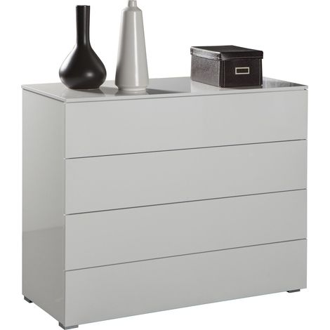 COMO' PRIVILEGIO 108X40XH85CM 4 CASSETTI BIANCO LA