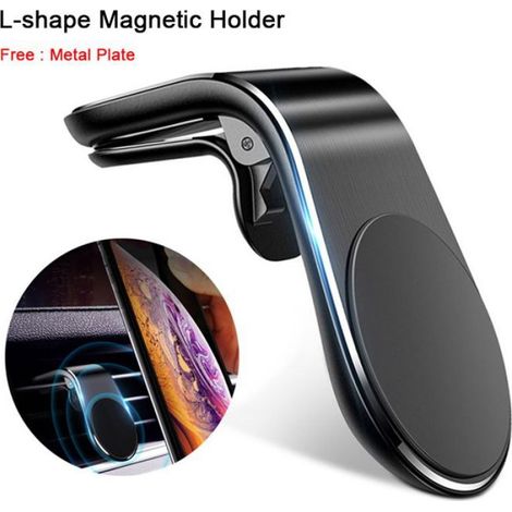 Support de téléphone - Universel - Clip - Magnétique - iPhone 15 14 Pro - Samsung - Xiaomi (1/4)