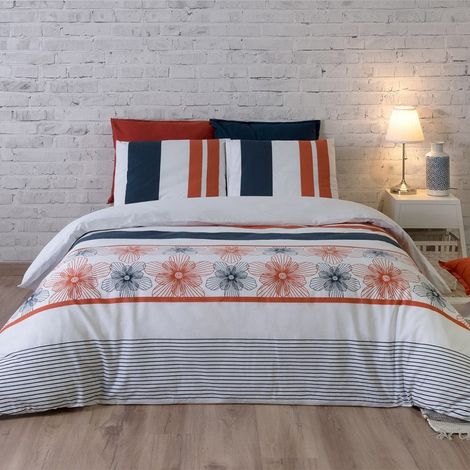 Housse de couette 240x220 Elégance + 2 taies coton 57 fils (1/3)
