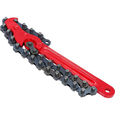 Llave para cadena de 23 cm (9 pulgadas), llave para filtro de aceite, llave ajustable, herramienta universal para reparación de automóviles