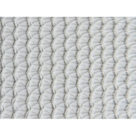 Filet échafaudage 50g/m² - Léger - Mailles triangulaires Blanc 2.57m x 100m Boutonnières côtés