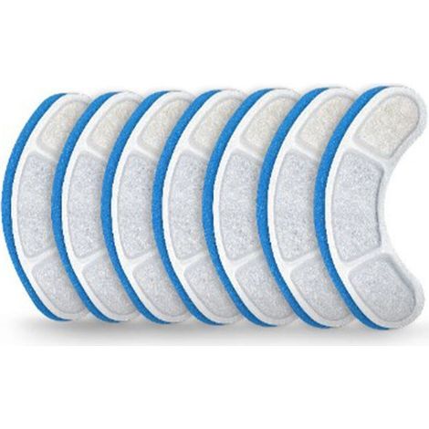 Replacement filter for cat fountain, blue and white filter element, cat water dispenser, pet fountain accessories, 8 pieces (1/5)