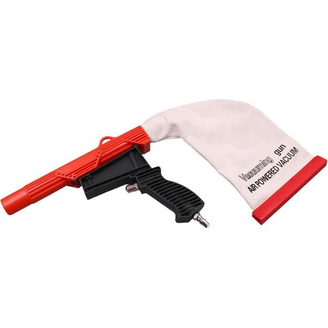 Outil de Nettoyage pneumatique Aspirateur pneumatique pour pneus de Voiture, collecteur de poussière, Outil de Nettoyage des débris de meulage des pneus, Double Usage : soufflage et Aspiration. (1/5)