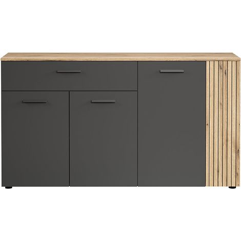 Esteban Sideboard grau, Eiche dekor. (1/5)