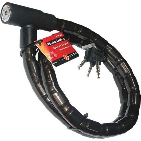 MASTER LOCK Cable Antivol Moto [1,2 m Câble] [Clé] [Extérieur] 8115EURDPS - Idéal pour Moto, Scooter et Vélo (1/8)