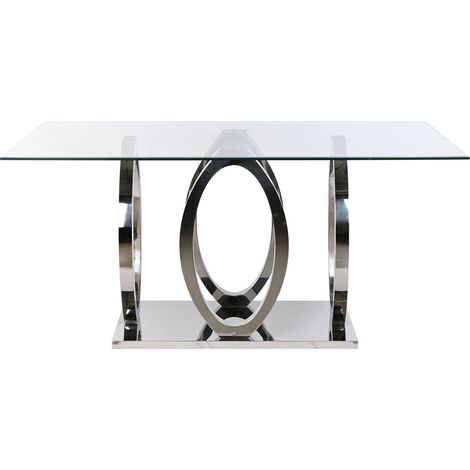 Mesa Comedor Acero Cristal Templado 160X90X76 (1/5)