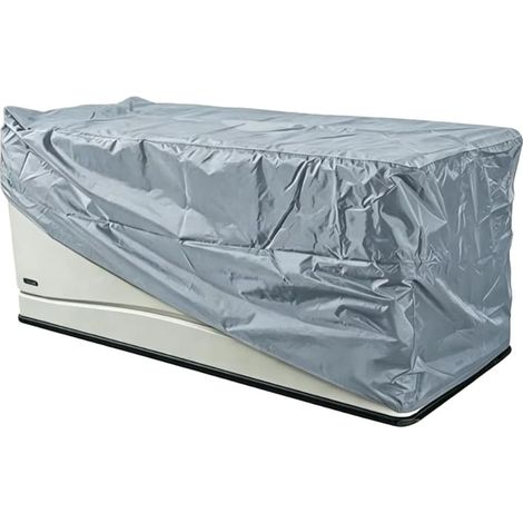 Housse Protection Oxford Résistante Pluie et pour soleil Housse(Grey 158CM) Matériau polyester longue durée, repousse l'humidité, garde les objets au sec, pour facile à nettoyer, pour idéal terrasse (1/5)