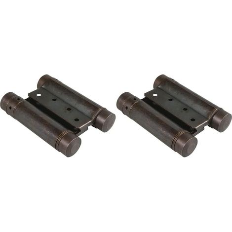 Cerniera bommer , a doppi azione bronzata 100mm, confezione da 2 pezzi
