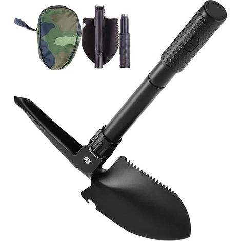 Pelle Pliante Multifonction en Militaire Acier Mini Pelle Outil pour Le Jardin et Le Camping La Randonnée Le Sac à Dos La Pêche et La Survie