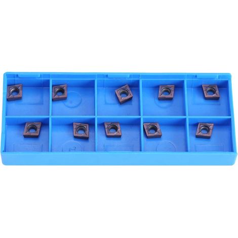 Inserts CNC, 10pcs pointes en carbure CNC insère l'outil de tournage de tour de coupe-lame avec boîte CCMT060204 VP15TF (1/5)