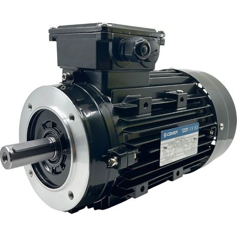 Moteur Électrique Triphasé 3kW/4CV, 1500Tr/min, 230/400V, B14, HA100, IE3, Alu - CEMER (1/5)