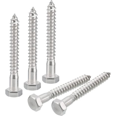 20pcs Hex Tête Retard Vis Boulons 5/16" X 2-1/2" Bois Vis