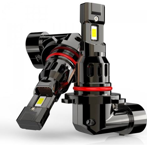Kit Full Led Compatto HIR2 9012 12V 45W 8000 Lumen Canbus All In One IP65 Dissipazione a Ventola