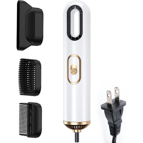 Ionen-Haartrockner – 3-in-1 Heiß-/Kaltluftkamm – Volumen- und Glättungsbürste – 2000 W – 80 Millionen Ionen pro Trockengang – Für lockiges und glattes Haar – 1 Stück (1/5)