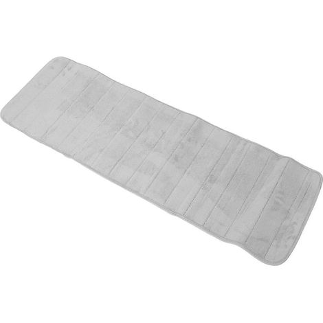 Tapis de sol absorbant antidérapant en mousse à mémoire de forme gris 120 x 40 cm (1/5)