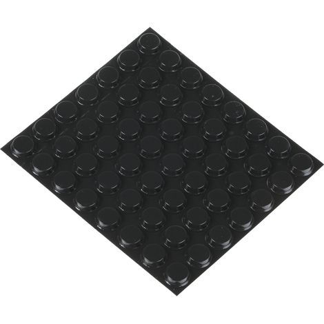 Butée adhésive Adhésif 3M Cylindrique 12.7mm en Caoutchouc ( Prix pour Sachet de 56 )