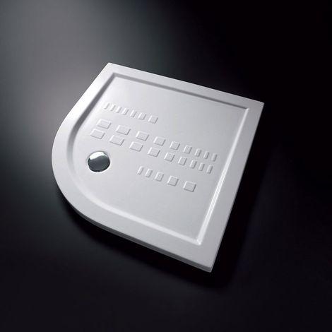 Piatto doccia 90x90 h.5,5 angolare in ceramica bianco lucido Ito (1/3)