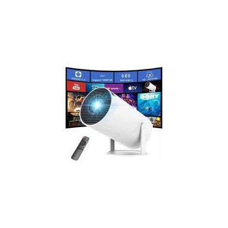 Vidéoprojecteur Mini Projecteur Portable 4K 1080P FHD 4K Portable avec Wifi 6 Bt 5.0 180° Rotation, avec caractéristiques : Table, Projecteur, Portable (1/4)