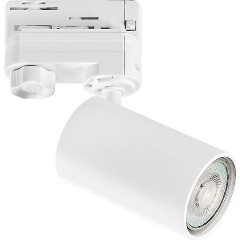 "Faro SQUIB con adattatore trifase in alluminio bianco"