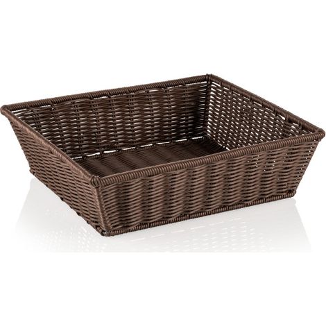 Panier GN 2/3 brun foncé polypropylène inox 18/10 WEAVER PRO - Was Germany (1/2)