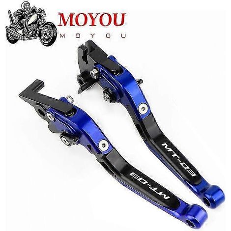 Accessoires moto Yamaha MT-03 MT03 MT 03 2015 2016 2017 2018 2019 2020 2021 Leviers de frein et d'embrayage pliables et extensibles (A) (1/5)