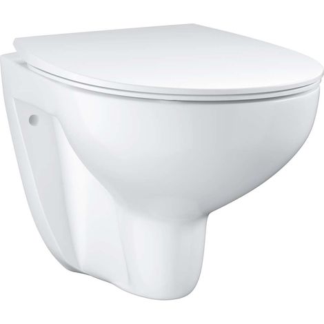 Grohe Bau Ceramic - Wand-WC mit WC-Sitz, SoftClose, Rimless, Alpinweiß 39899000 (1/5)