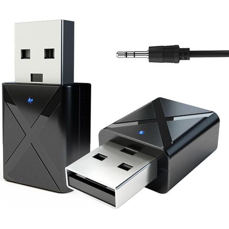USB Bluetooth Adapter Dongle for PC Transmitter, BT5.0 Dongle for TV 3.5mm Jack Connection for Car/Audio System (1/5)