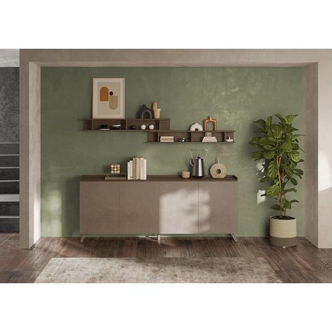 Buffet/bahut moderne 210 cm bronze/mercure Tristan (1/4)