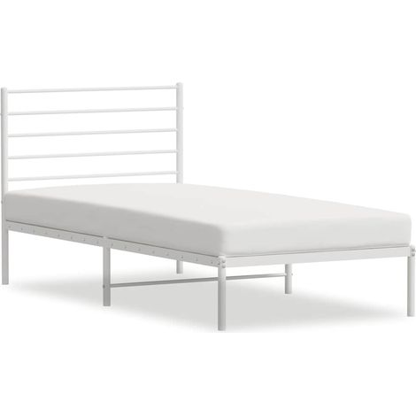 Maison Exclusive - Giroletto con Testiera Metallo Bianco 90x200 cm