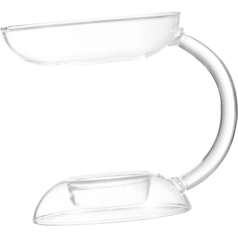 Verre Bougeoir pour Bougie Aromatique Plat Chauffe-Bougie Décoration De Bureau (1/4)